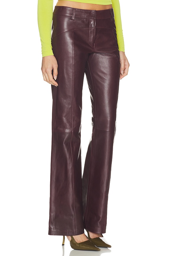 view 2 of 6 Ventura Leather Pant in Port