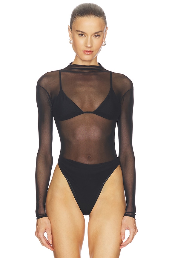 view 2 of 5 BODY ELLE MESH in Black