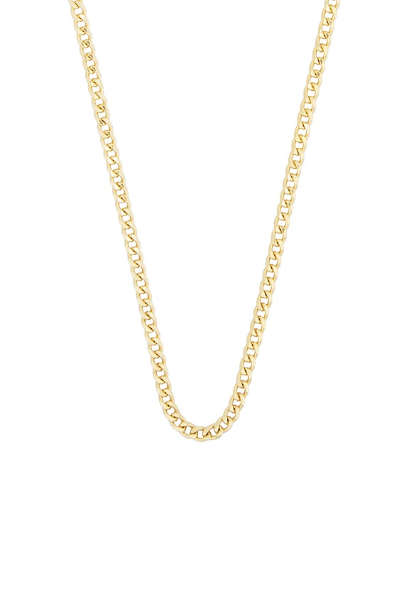 view 2 of 3 3mm Vermeil Cuban Chain in Polished Gold