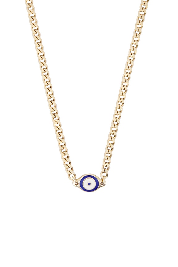 view 2 of 3 Single Blue Eye Necklace in Blue