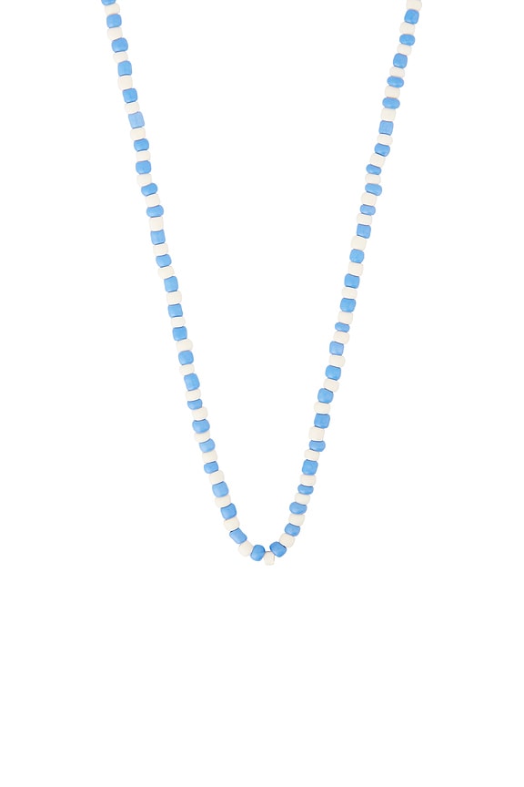view 2 of 3 Niko Beaded Necklace in Blue & Silver