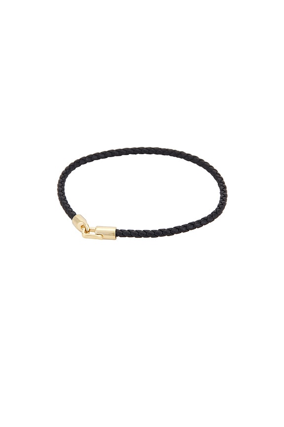 view 2 of 2 Cruz Leather Bracelet in Black