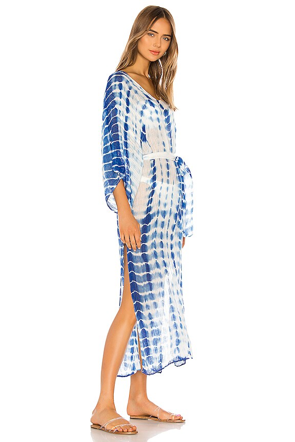 view 2 of 3 NICOLE タイダイカフタン in Blue Multi