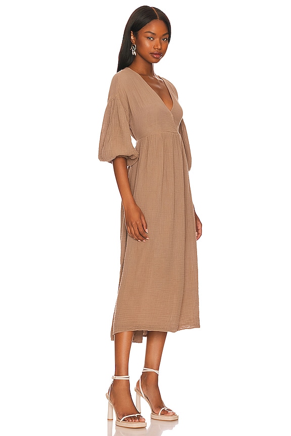 view 2 of 3 VESTIDO MIDI ISABELLA in Safari