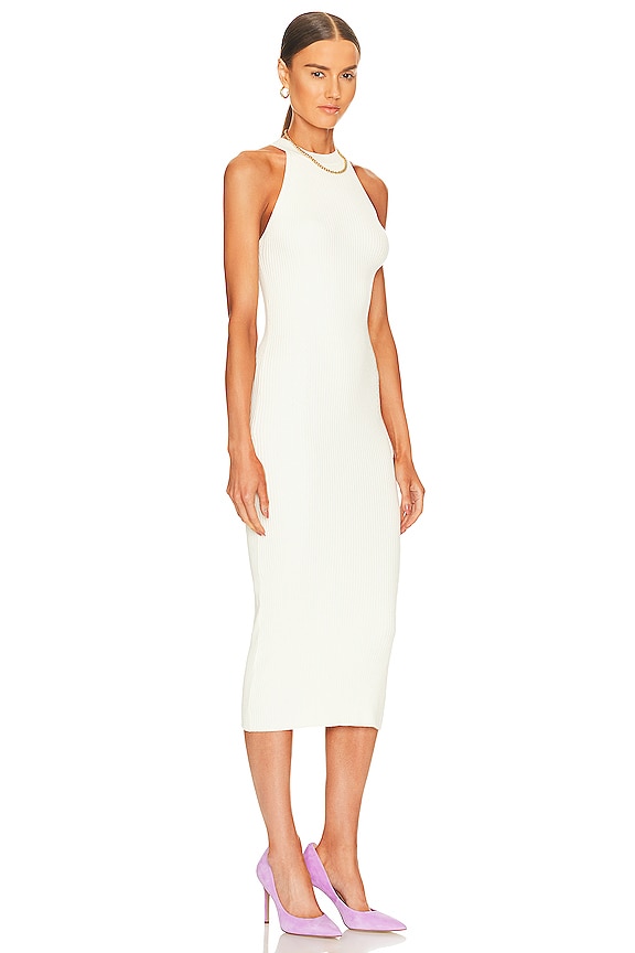 view 2 of 4 ROBE MI-LONGUE GISELLE in Chalk