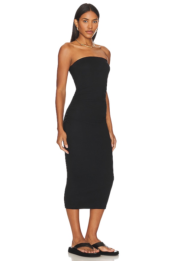 view 2 of 3 Rosella Strapless Midi Dress in Black