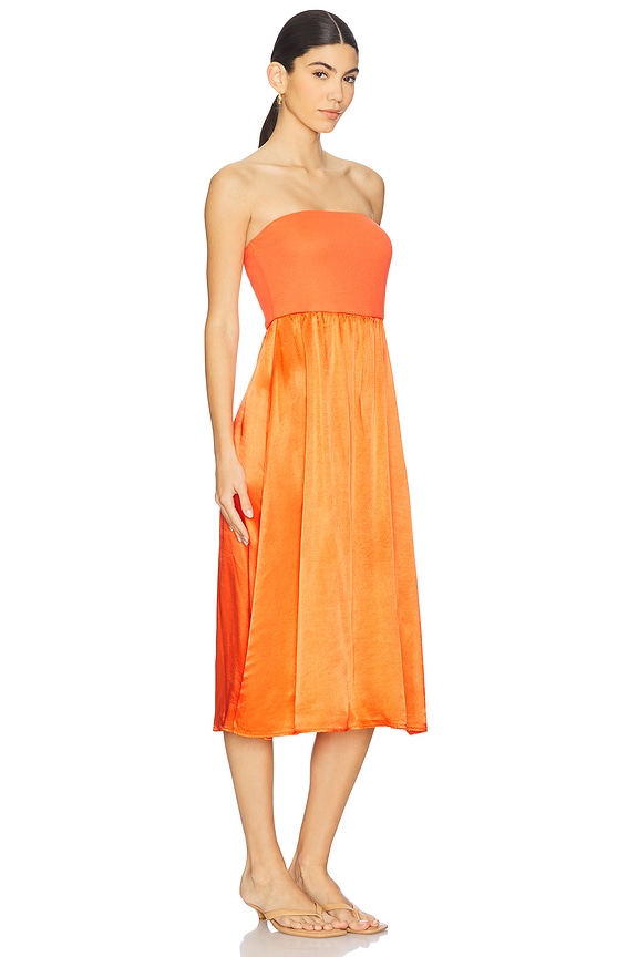 view 2 of 3 Solange Midi Dress in Persimmon