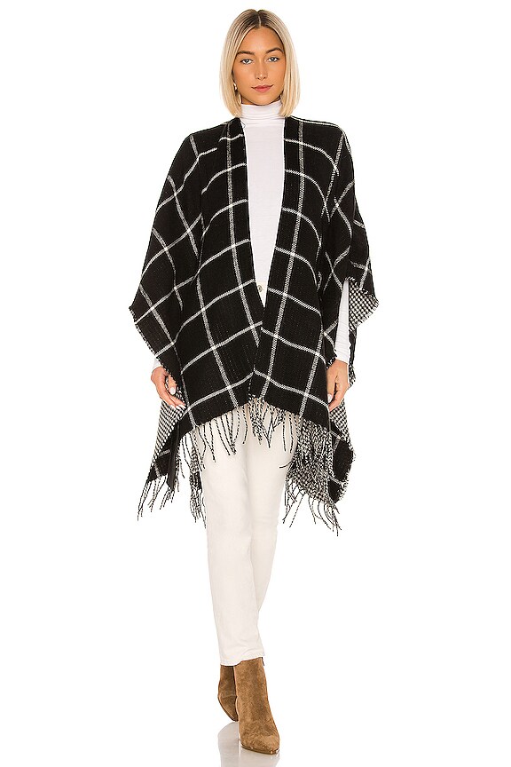 view 2 of 4 Pia Reversible Ruana in Black