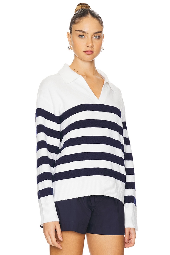 view 2 of 4 FINLEY セーター in Chalk & Nocturnal Stripe