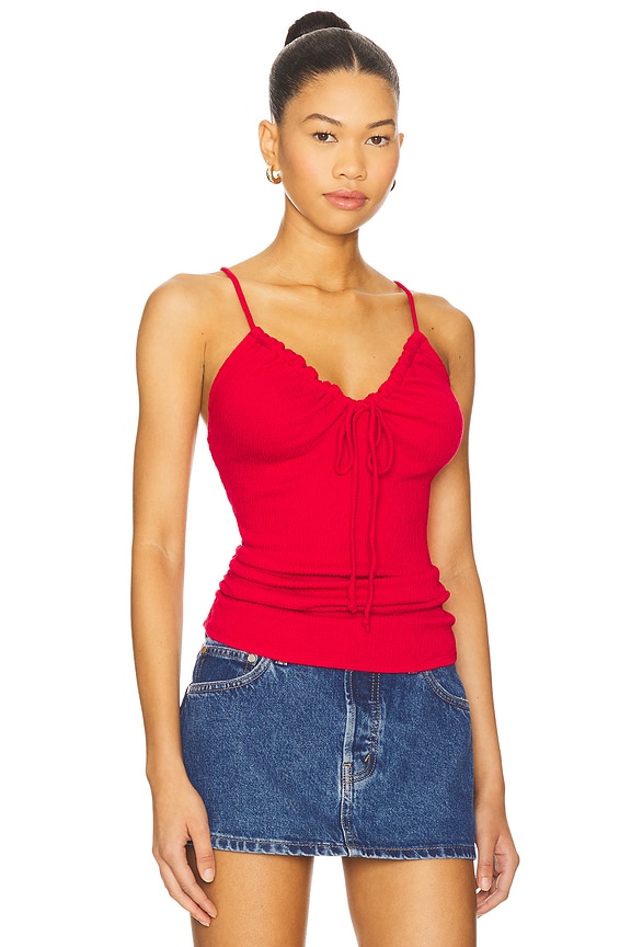 view 2 of 4 Malani Tie Tank Top in Rumba