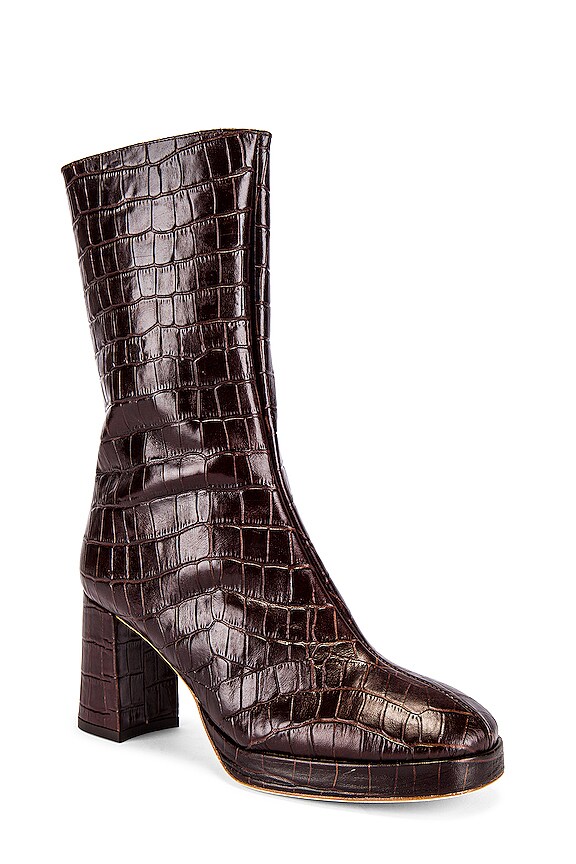 view 2 of 5 CARLOTA 부츠 in Mahogany Croc