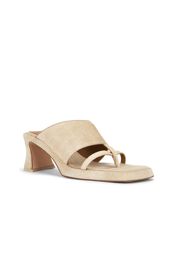 view 2 of 5 Trisha Pony Asymmetric Thong Sandal in Ecru