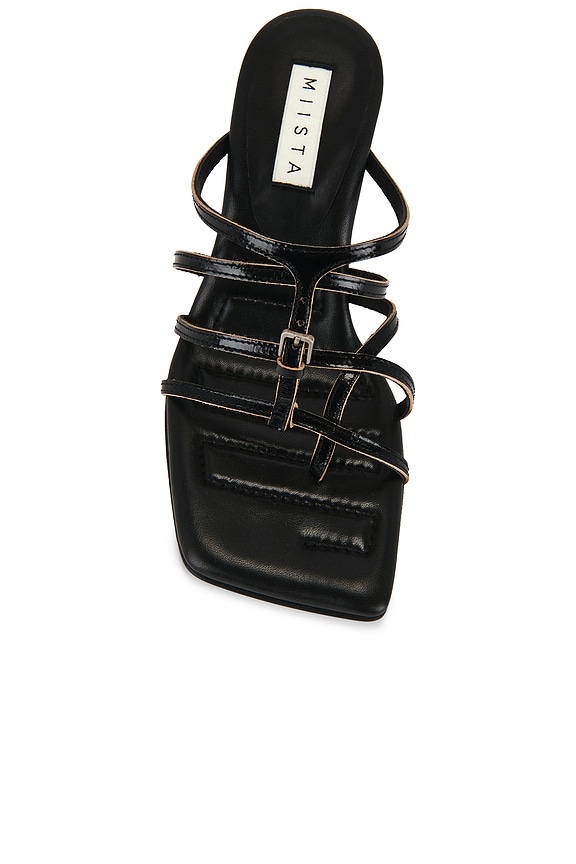 Miista Koya Stappy Sandal in Black | REVOLVE