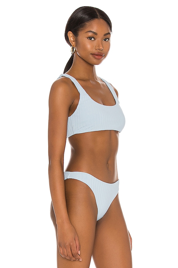 view 2 of 4 Eden Bikini Top in Ribbed Sea Spray