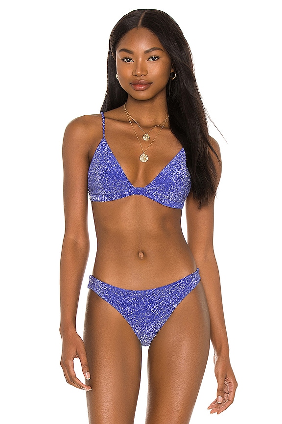 view 1 of 5 Taga Bikini Top in Cobalt