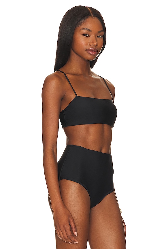 view 2 of 4 Strength Shelly Bikini Top in Noir