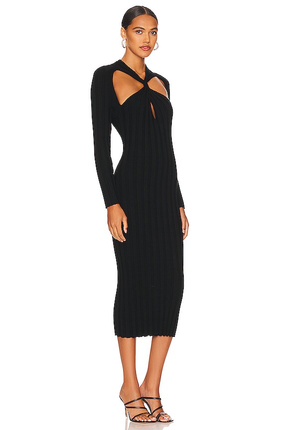 view 2 of 3 Raglan Midi Dress in Black