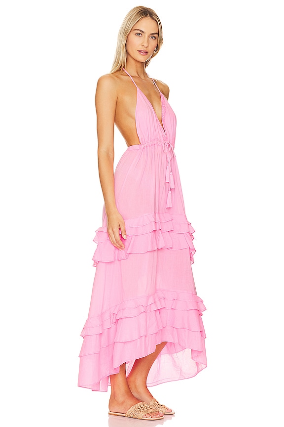 view 2 of 3 Cabana Odalia Dress in Neon Pink