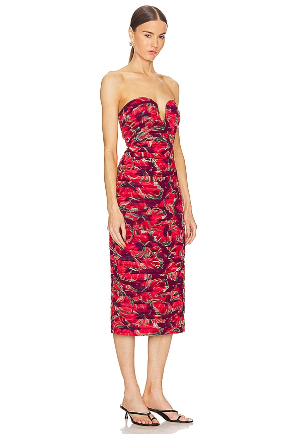 view 2 of 3 Windmill Floral Dress in Red Multi