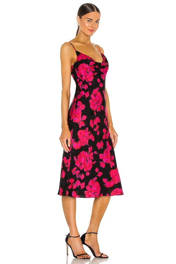 view 2 of 3 KATIE スリップドレス in Black & Red