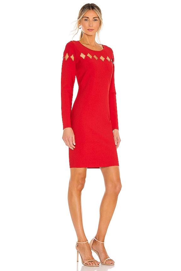 view 2 of 3 ROBE COURTE SCALLOP in Poppy