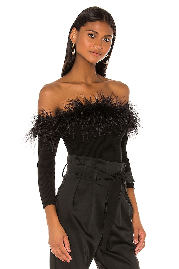 view 2 of 4 FEATHER 블라우스 in Black