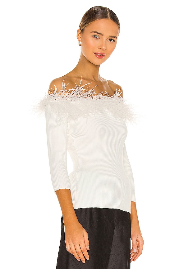 view 2 of 4 Feather Top in Ecru