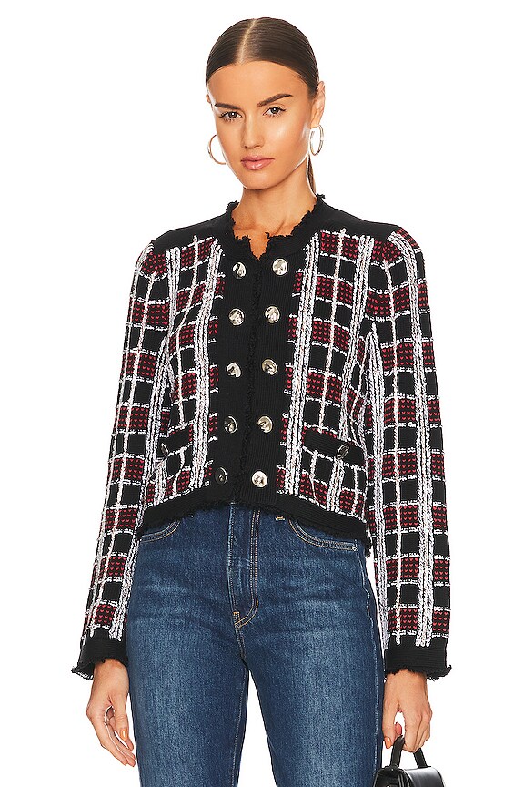 view 2 of 5 Cardigan Jacket in Black Multi