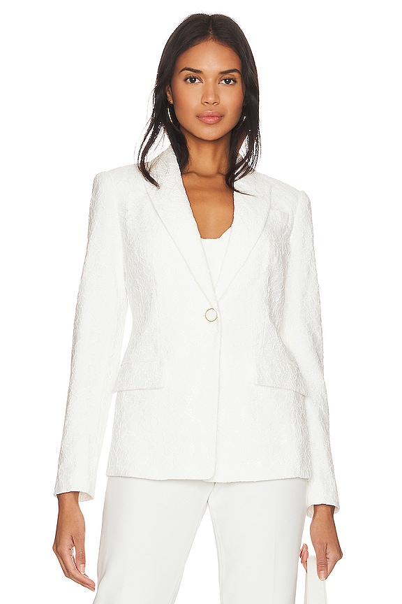 view 2 of 6 Avery Lace Blazer in White