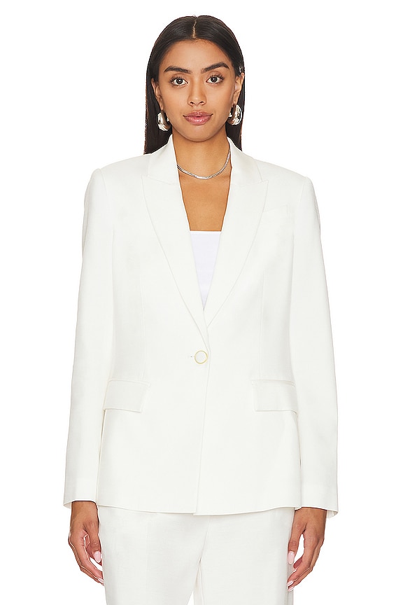 view 2 of 5 Alexa Twill Blazer in White
