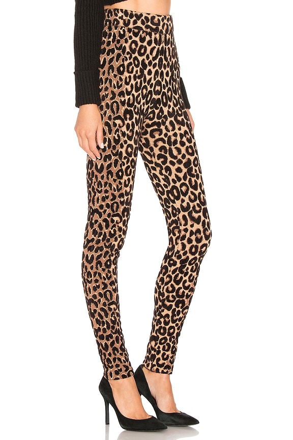 view 2 of 4 Textured Cheetah Knit Legging in Natural Multi