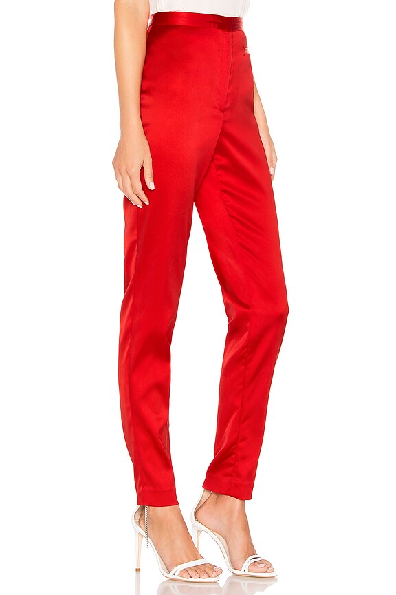 view 2 of 4 High Waist Skinny Pant in Ruby Red