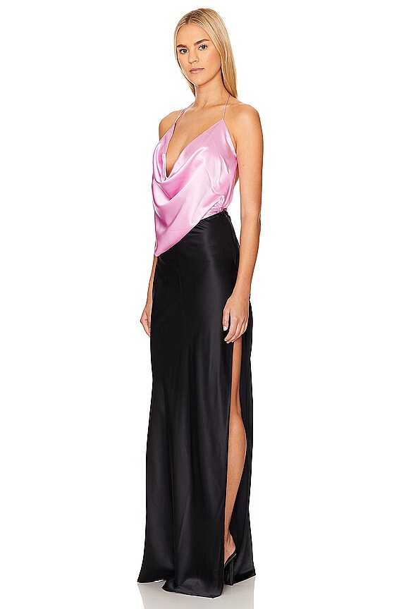 view 2 of 3 ROBE CARACO COUTURE BIAIS ICED in Black & Pink