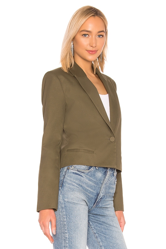 view 2 of 4 Crop Blazer in Green