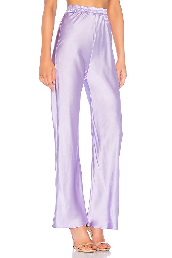 view 2 of 4 Bias Cut Silk Pant in Lavender