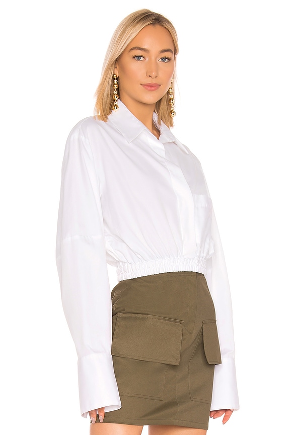 view 2 of 4 BLUSA COCOON in White