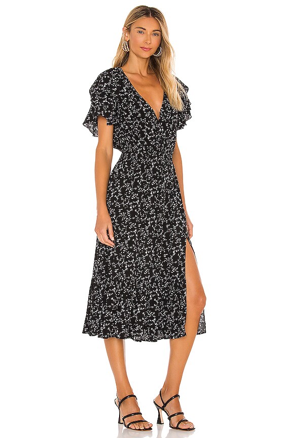 view 2 of 3 Marbel Midi Dress in Black & White