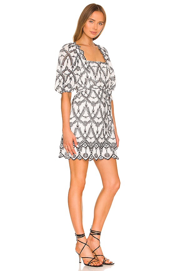 view 2 of 3 Harvey Mini Dress in White & Black