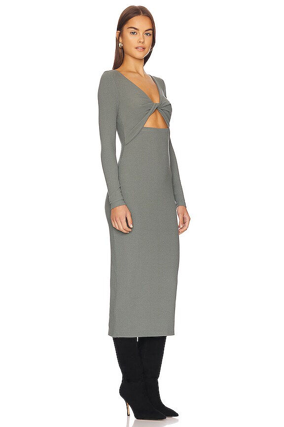 view 2 of 3 VESTIDO MIDI YOKO in Sage