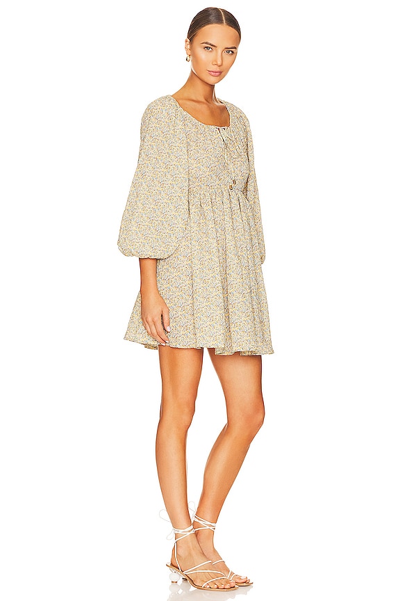 view 2 of 3 Melody Backless Mini Dress in Yellow