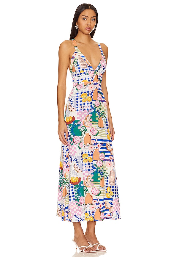 view 2 of 3 Al Fresco Midi Dress in Picnic Print