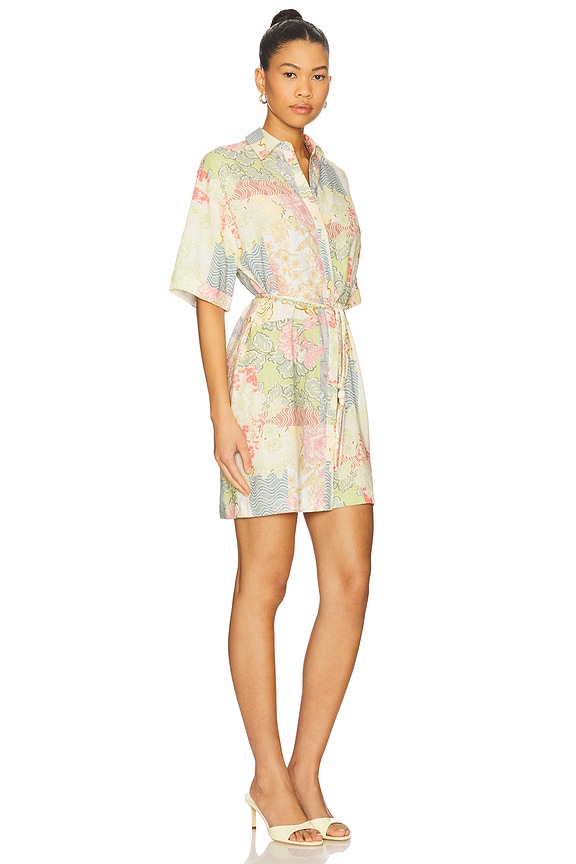 view 2 of 3 Aurora Mini Shirt Dress in Patchwork