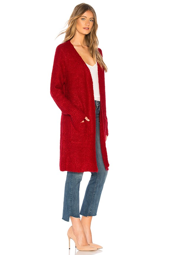 view 2 of 3 GILET FIRECRACKER LONGLINE in Red