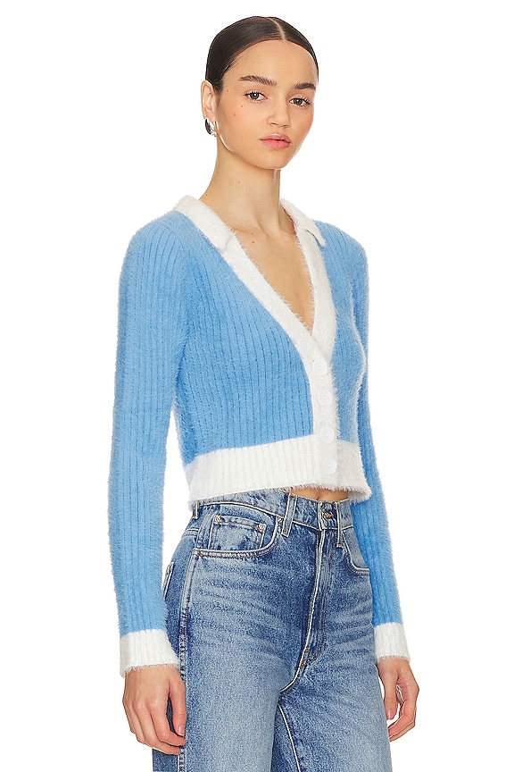 view 2 of 4 ВЯЗАНЫЙ КАРДИГАН JOSEPHINE in Blue & Cream