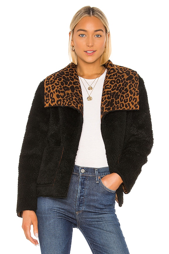 view 2 of 5 Let It Happen Reversible Jacket in Leopard