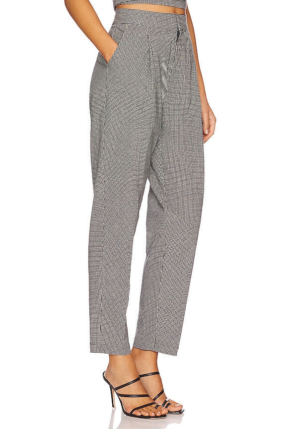 view 2 of 4 PANTALONES AJUSTADOS BROOKLYN in Black & White