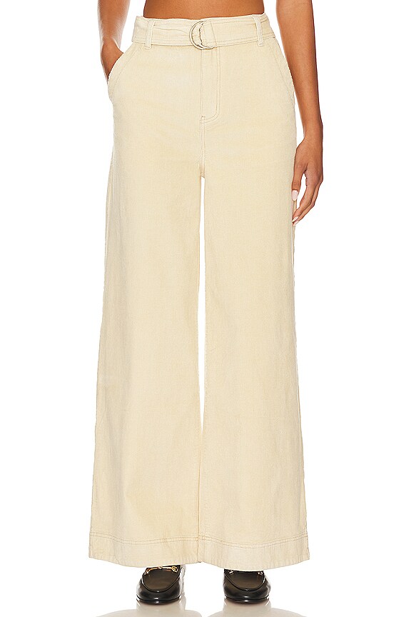 view 2 of 5 ВЕЛЬВЕТОВЫЕ БРЮКИ THEA in Cream