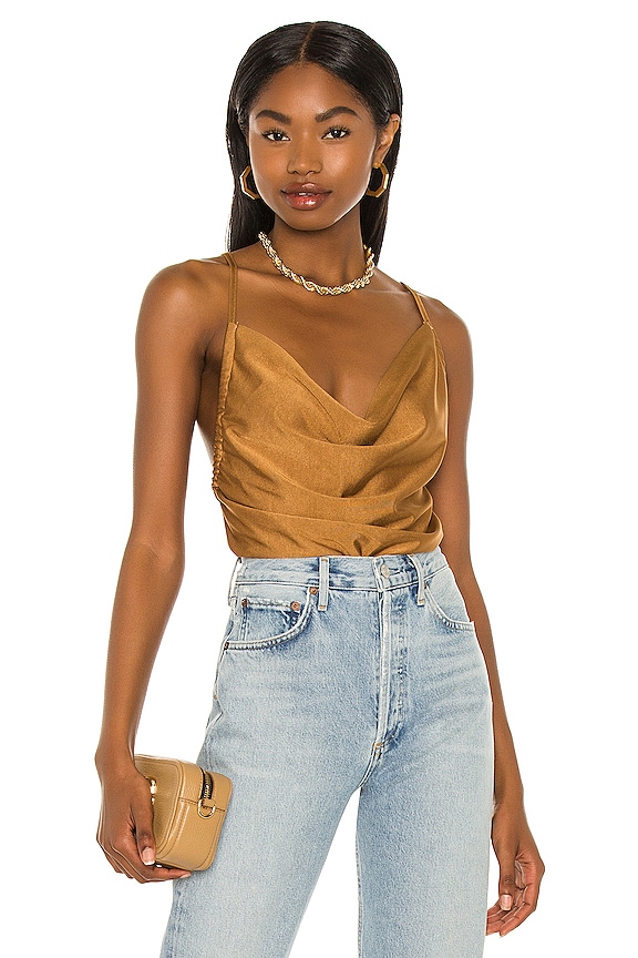 view 1 of 4 Yuli Cowl Cami Top in Gold