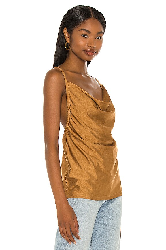 view 2 of 4 Yuli Cowl Cami Top in Gold