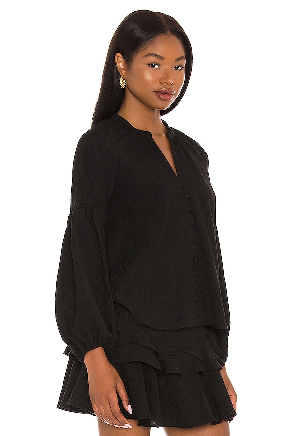 view 2 of 4 Fatima Dozen Button Blouse in Black